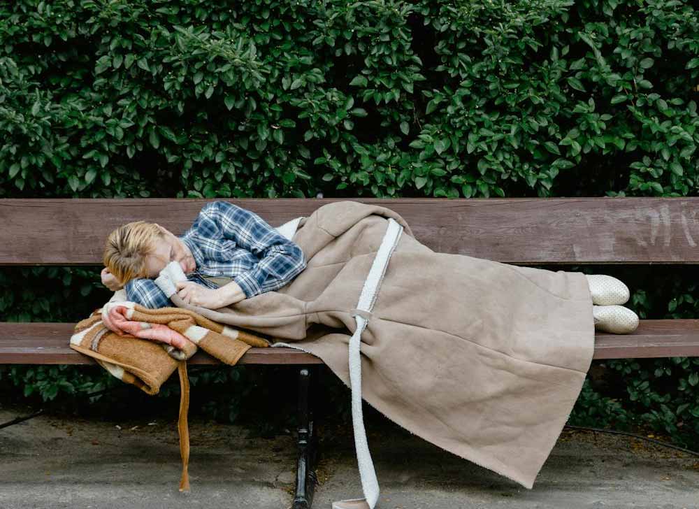 An example of a homeless individual in need of a bed at The Lighthouse Mission in Bellingham - make a difference today by getting involved.